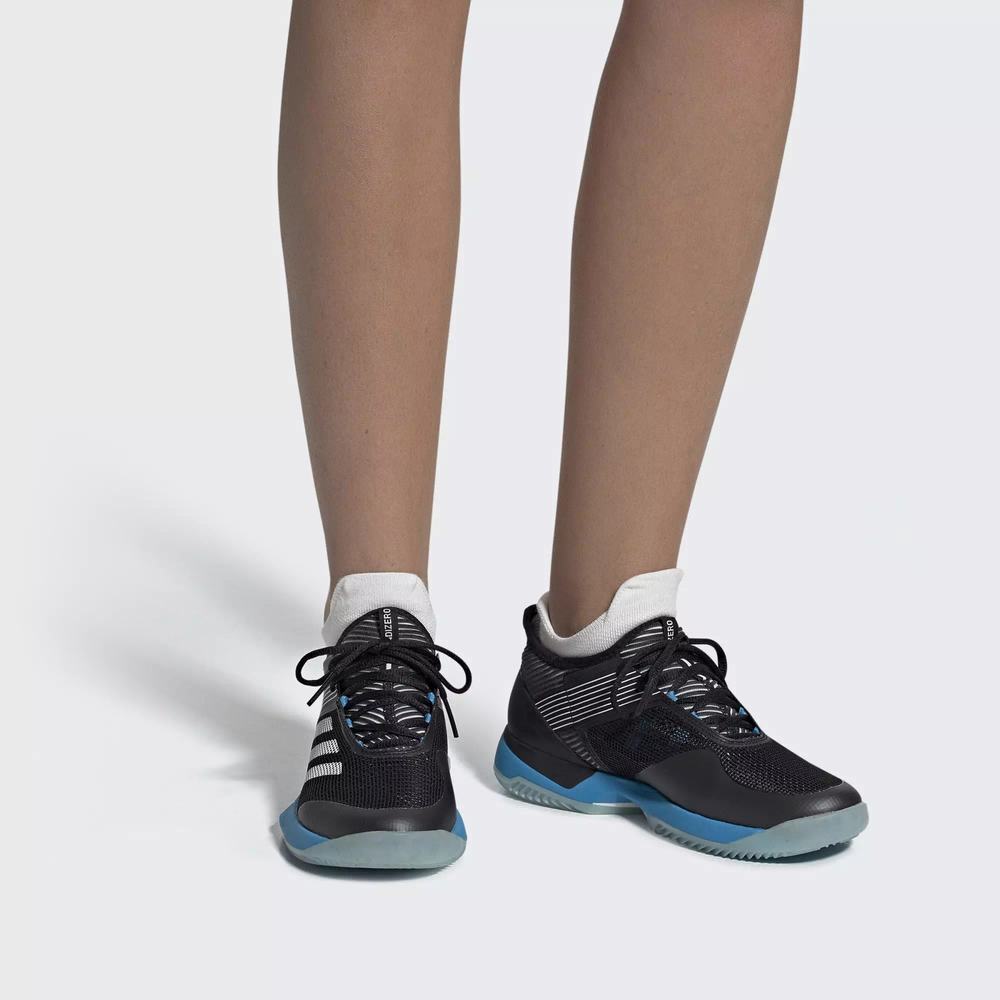 Adidas Adizero Ubersonic 3.0 Clay Zapatillas De Tenis Negros Para Mujer (MX-22039)